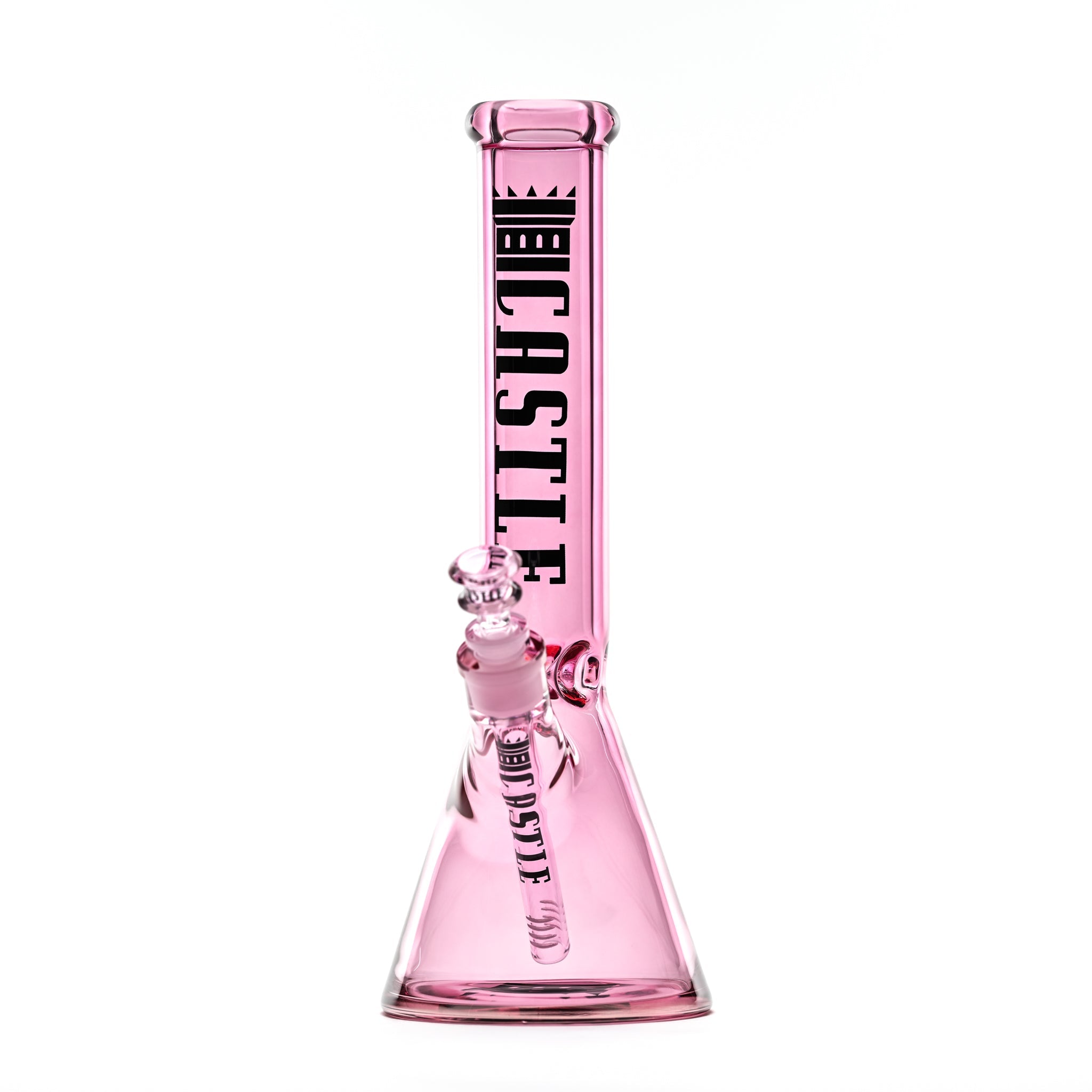 Pink Beaker Bong White Background